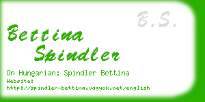 bettina spindler business card